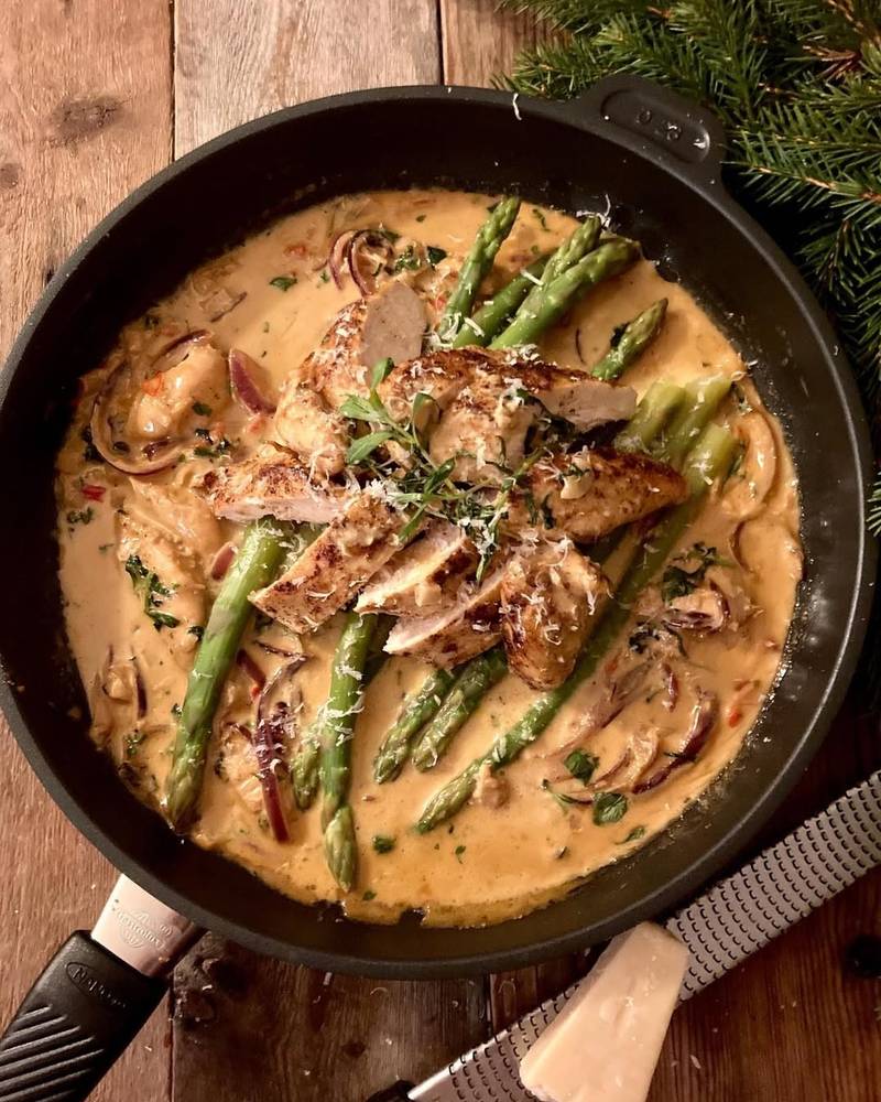 Kylling i parmesansaus