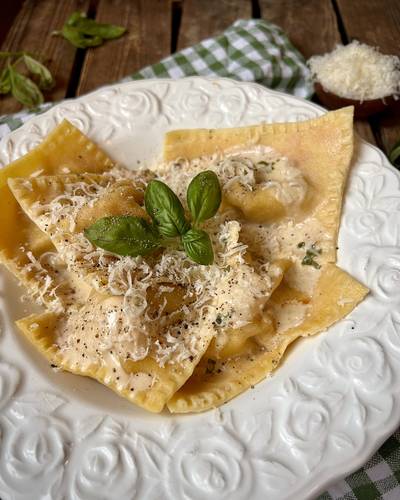 Ravioli med snadderfyll