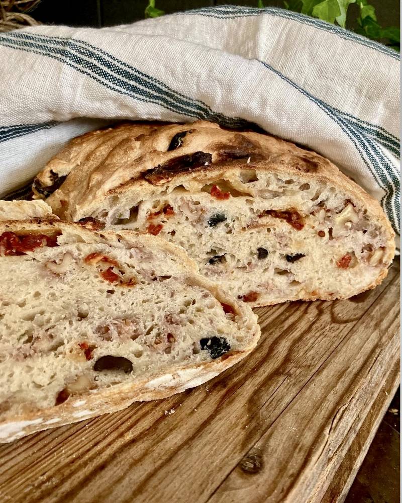 Grytebrød med  masse godsaker 