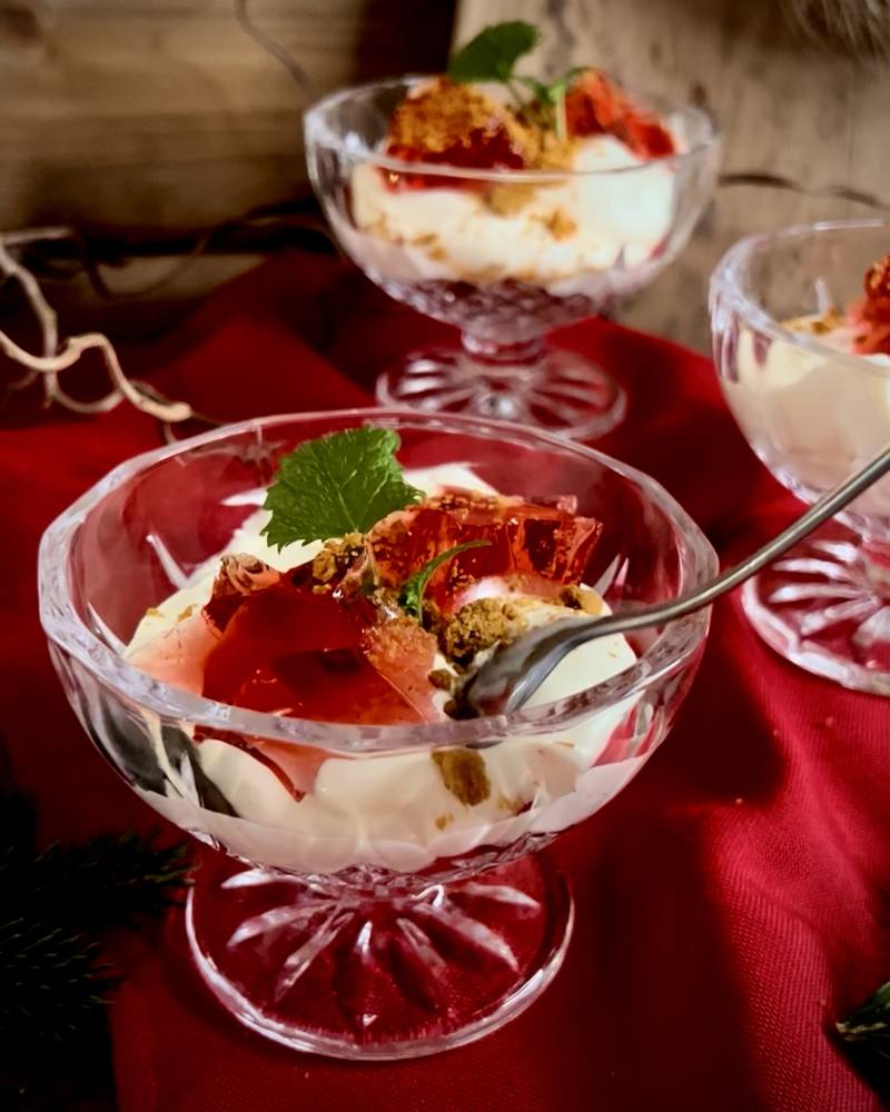 Ostekake med pepperkaker 